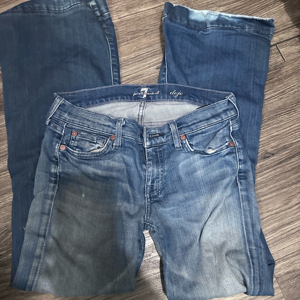 7 For All Mankind Dark Blue Jeans